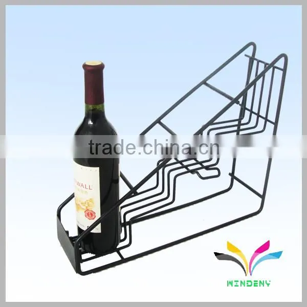 Supermarket Supply Metal Flooring Raw Material Cherry Wine Rack for Drink Bottle photo-3