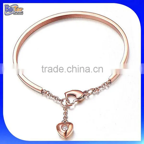 Wholesale Cheap Custom Stainless Steel Latest Design Girls Gold Bangles photo-2