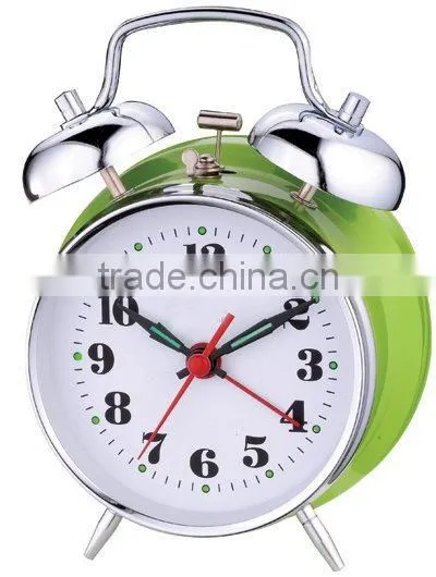 3.5 Inch Metal Case Mechanical Alarm Clock, Desktop Clock, Bedside Clock photo-2
