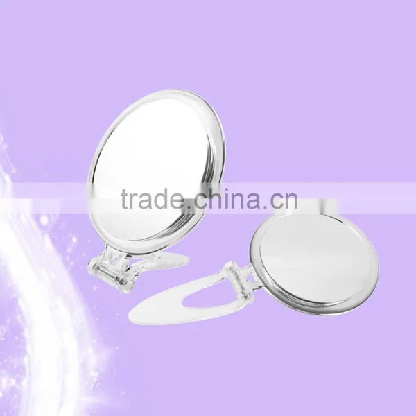 Make up Mirror Folding Hand Mirror Plastic Portable Travel Mirror photo-3