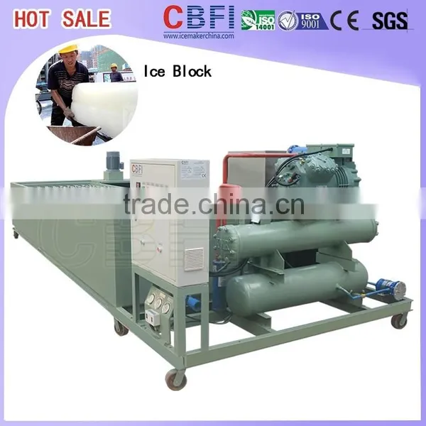 With Freon System Block Ice Machine Maker Semi Hermetic Parallel Design photo-5