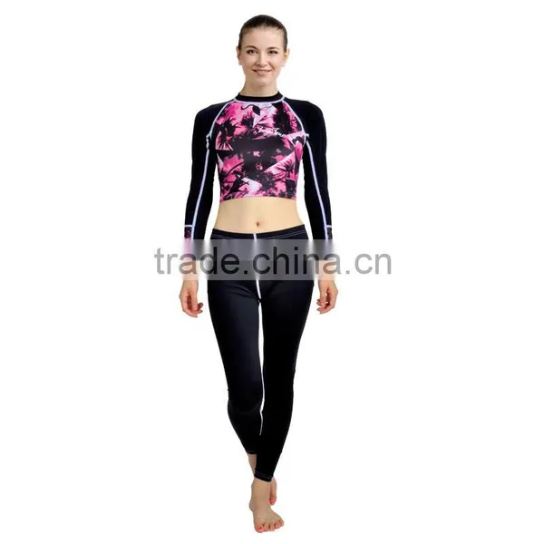 Super Stretch Women Rush Guard Lycra Swimming Suits photo-5