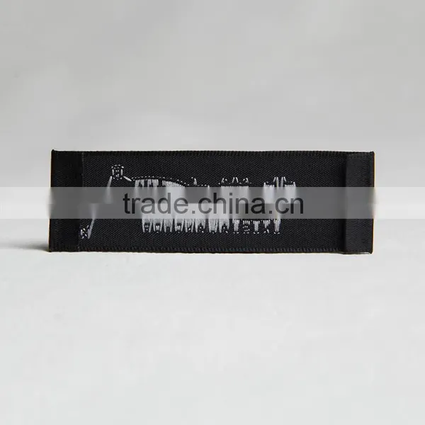Customized Black Border Weaving Label for Bamboo Fiber Clothing photo-6