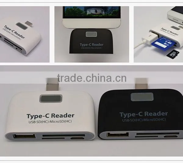 USB 3.1 Type C OTG USB TF SD MMC Micro USB Charging Card Reader COMBO HUB Adapter Support Phone and PC photo-4