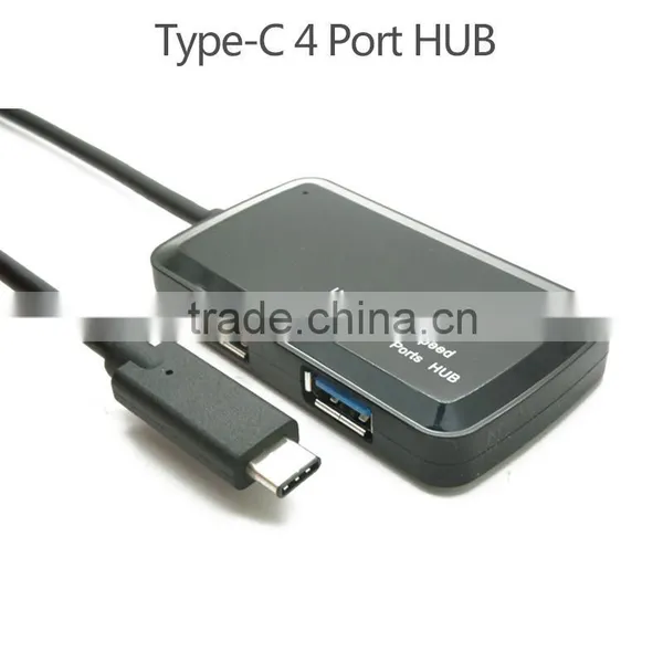 Super Thin Usb Type c Hub Usb 3.1 Type C to 4-port Usb 3.0 Hub Port With Power Switch photo-2