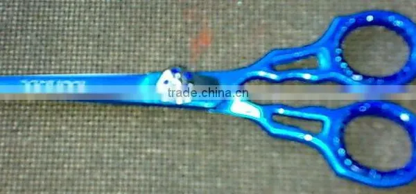 High Quality Blue Barber Hair Scissors