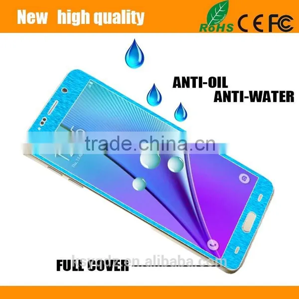 2.5D Titanium Alloy Brushed Metal Tempered Glass Screen Protector Guard for SONY Z2 photo-6