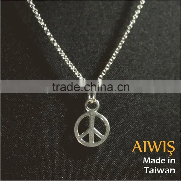 Sterling Silver Peace Necklac Delicacy Customized Design photo-4