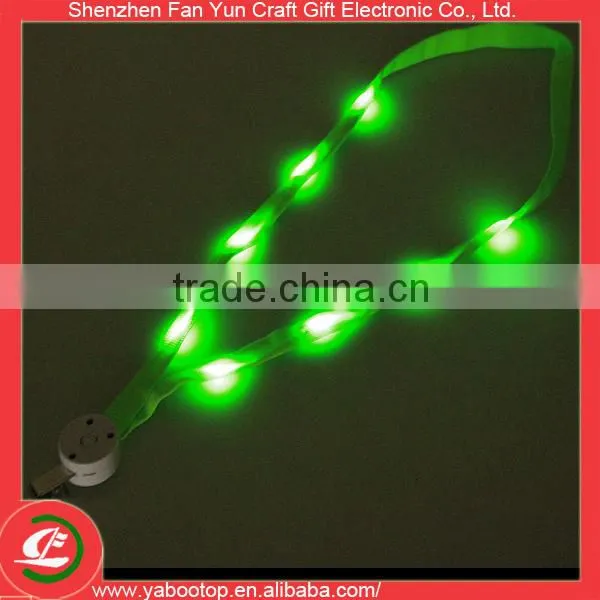 China Manufacturer Custom LED Flashing Lanyards LED Glowing Lanyards photo-2