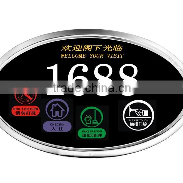 Wireless Electronic Doorbell Electronic Doorplate for Apartment Hotel