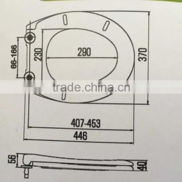 D-type Duroplast Toilet Seat