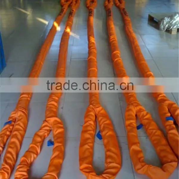 100% Polyester Fabric Round Slings Heavy Duty Load Belt photo-3