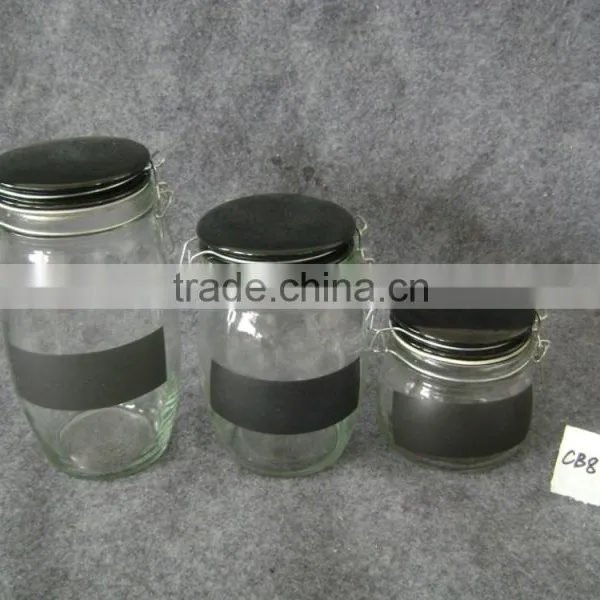 Airtight Glass Candy Jars With Glass Lid photo-2