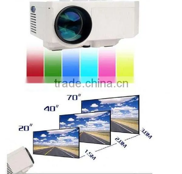 Mini Lcd Led Projector Uc30 AV VGA SD USB HDMI Multimedia Projector photo-3