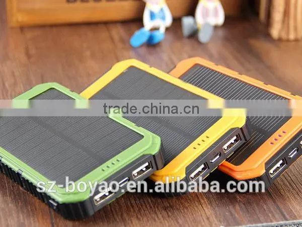 2016 New Model Solar Power Bank , Universal Portable Solar Power Bank With Dual Output photo-3