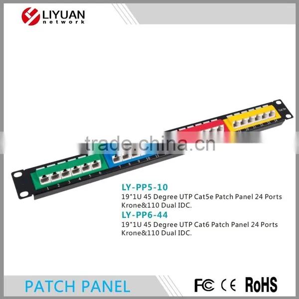 LY-PP6-44 Made In China Best Price Cat6 modular patch panel