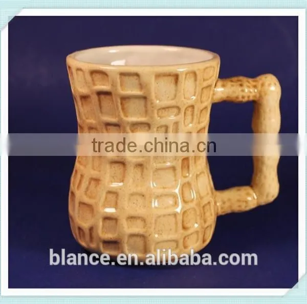 3d Ceramic Peanut Shape Mug Peanut Design Cup photo-2
