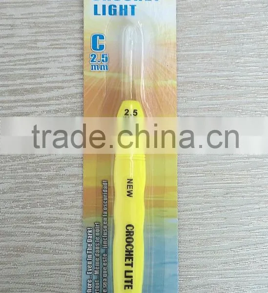 Crochet Lite Crochet Hooks, Size C/2.5mm, Yellow