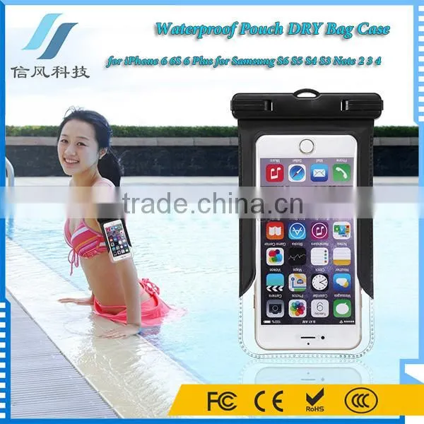 Universal ABS PVC Waterproof Pouch DRY Bag Case for IPhone 6 6S 6 Plus for Samsung S6 S5 S4 S3 Note 2 3 4 for Swimming photo-2