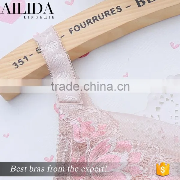 Ailida Top Quality Fantasy Women's Mesh Fabric Lace Bra photo-6