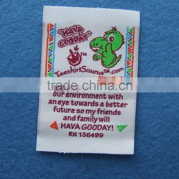 Garment Woven Damask Care Label photo-3