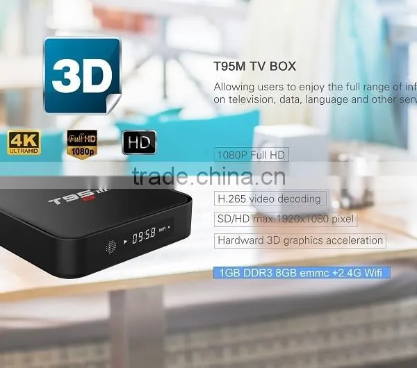 2016 4k Smart T95M S905 1G 8G Quad Core Android 5.1 tv Box Kodi16.0 photo-6