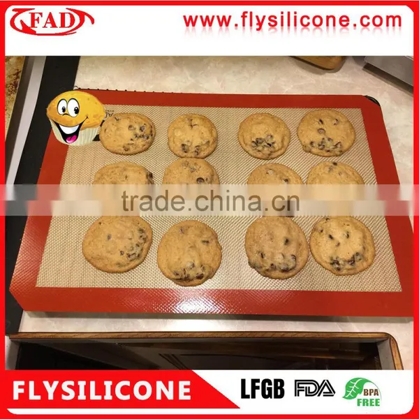 Making Cookie 16.5*11.6 Inch Non-stick Easy-cleaned Silicone Baking Mat photo-2
