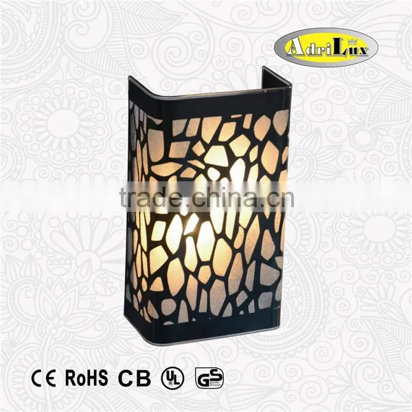 CE UL Mosaic Glass Shade Bedside Hotel Wall Sconce /wall Lighting Fixture