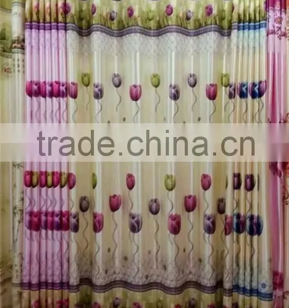 2.80-3.20m Width Living Room Curtains Print Fabrics Ready Made Curtains photo-2