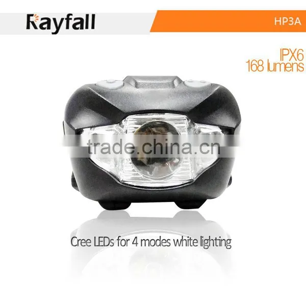 Customized Color 3 Led Motion Activated Led Waterproof Headlamp photo-5