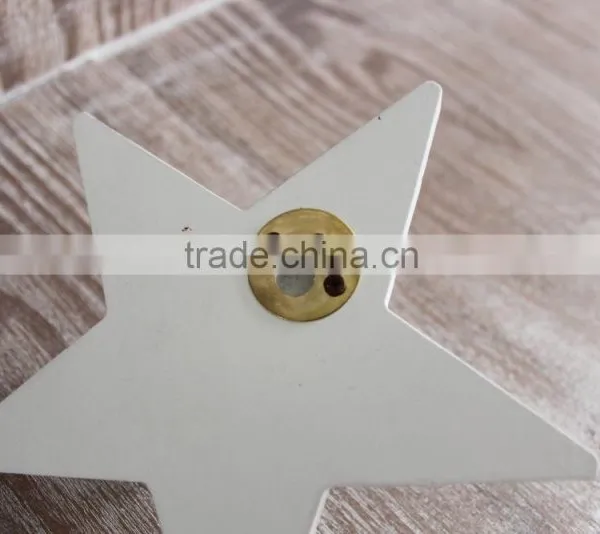 Wood Cross Wall Decor of White Star Decoration photo-2