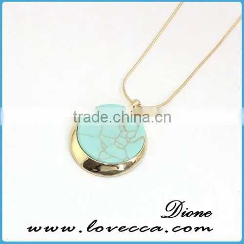 New Antique Gold Long Necklace Pendant Women Wholesale Stone Beaded Tassel Necklace photo-4