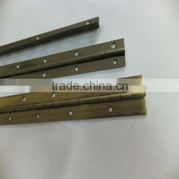 Metal Piano Hinge Continuous,Antique Brass Plated Steel Hinge