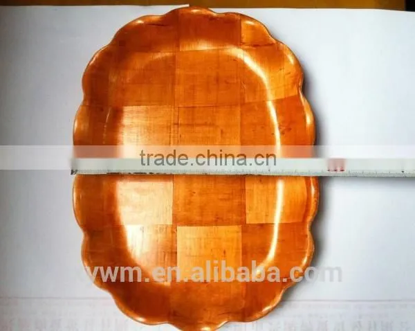 Rectangular Woven Wooden Plate and Tray photo-5