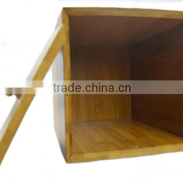 Formbu Household Bamboo Material Waste Bin With Lid photo-2