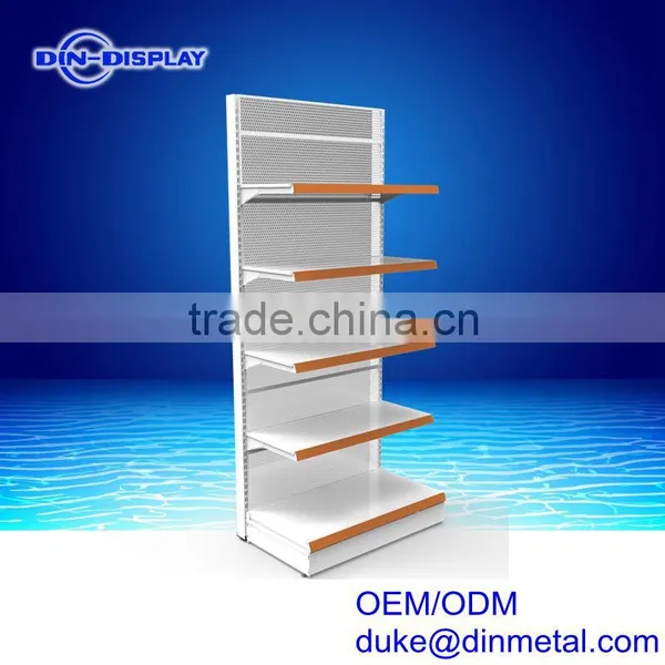 Single Sided 5 Tiers Supermarket Gondola Shelf With Powder Coating Finish photo-2