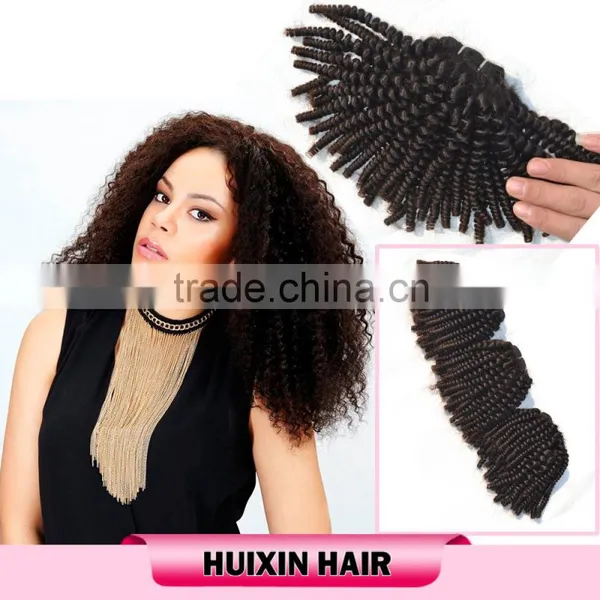 High Quality Russian Virgin Remy Kinky Curly Hair Weave photo-4