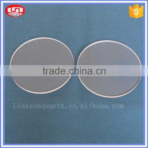 Round Flat Clear Quartz Glass Plate for Sale