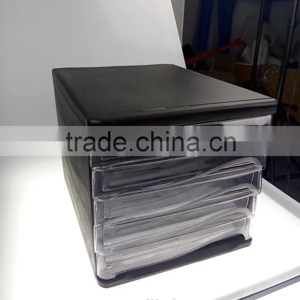 Five Plastic Drawer Filing Cabinet Office Storage photo-2