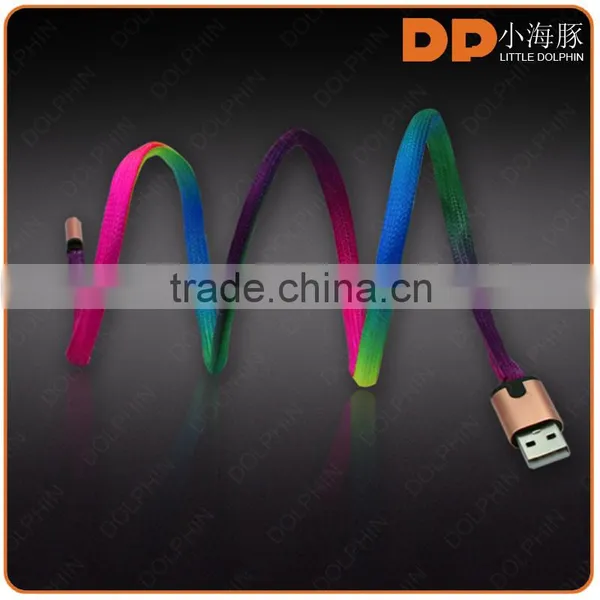 Hot New Products for 2016 High Speed 2 in 1 Usb Cable With Flashing LED Light photo-4