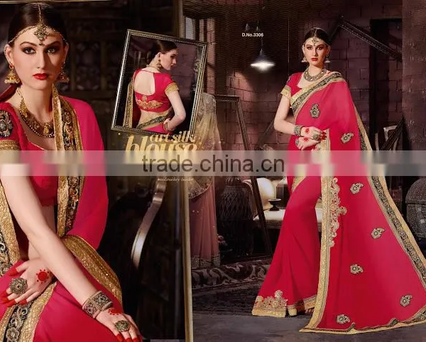 Sea Green Georgette On Net Lehenga Saree photo-6