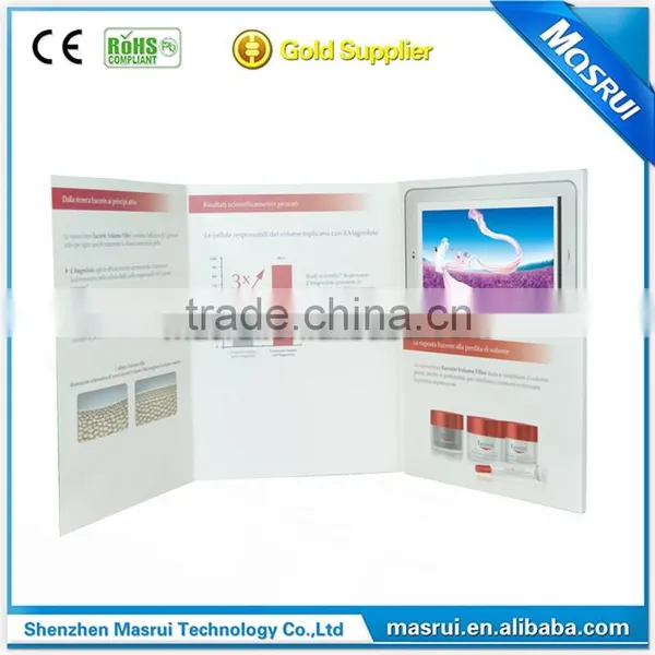 Modern Advertising TFT Video Direct Mailer Booklet for Marketing Promo
