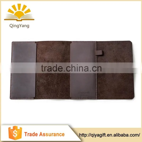 Top Quality Refillable Genuine Leather Notebook With Pen Loop photo-2
