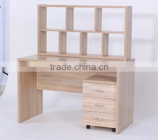 Computer Desk Bookshelf Draw-out Type Arc Table photo-2