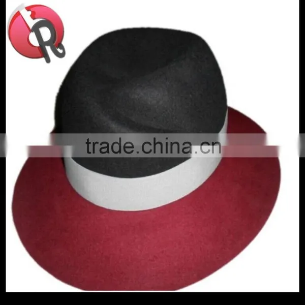 Wool Felt Fedora Hat,100% Australia Wool Felt Fedora Cap photo-5