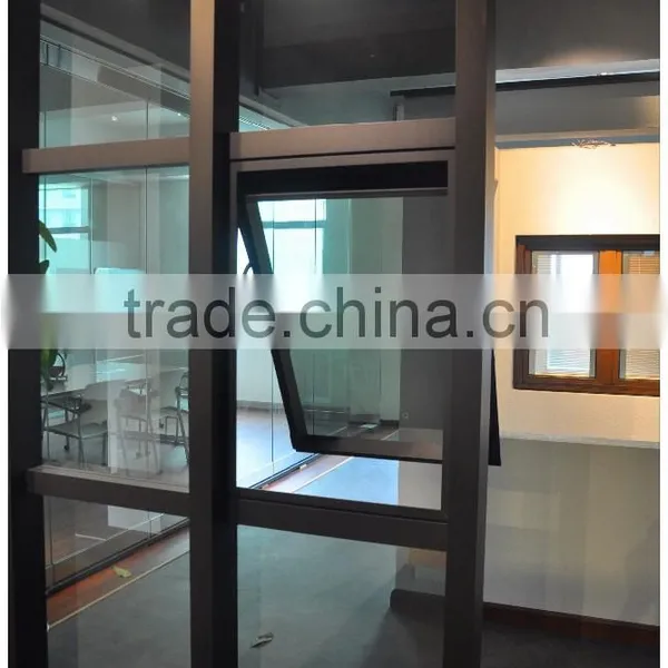 New Aluminum Glass Curtain Wall Design With Awning Window for Sale photo-6