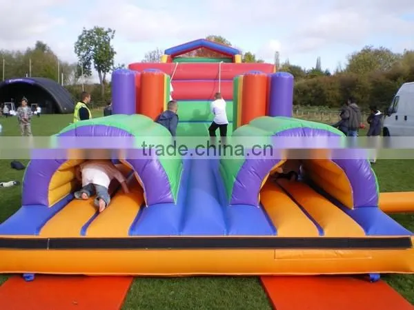 Outdoor Playground With Slide Large Inflatable Fun City Children Climbing Wall Obstacle Course photo-2