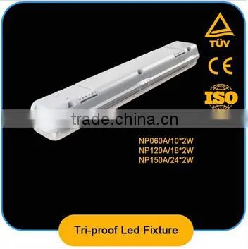 2015 New Products Newpeak 2*24w t8 1.5m Tri-proof Led Tube Light ,IP65,IK 10,led Tri-proof Light ,CE ROHS2015 New Products Newpe