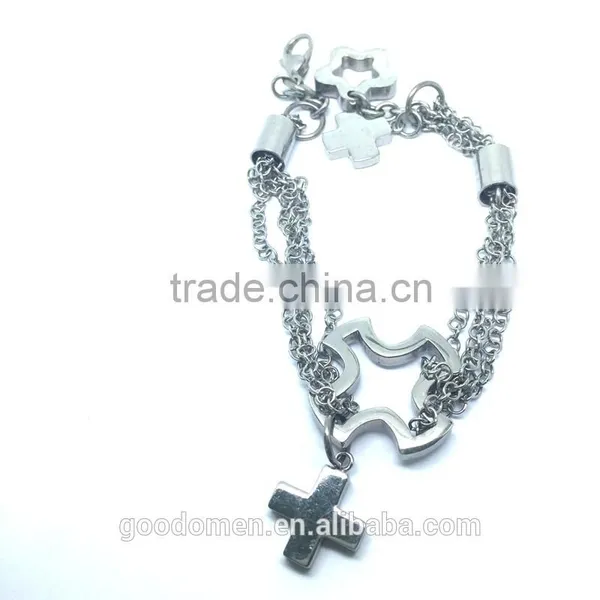 Gold Plated Handmade Leather Bracelet Anchor photo-2