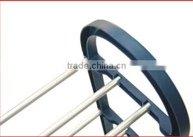 SR00285 Home Use 5 Layers Free Standing Plastic and Iron Tube Shoe Rack photo-4